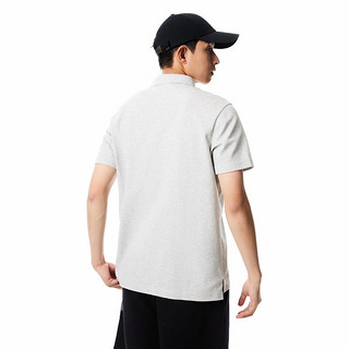 杰克·琼斯（JACK&JONES）polo衫男士夏季商务休闲百搭凉感华夫格短袖男Polo衫品牌男装 浅花灰色G41 常规 浅花灰色G41 195/112A/XXXL