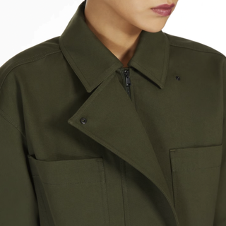 Max Mara 麦丝玛拉 女士短袖衬衫 1111054306 橄榄绿 36
