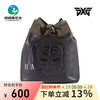 PXG 潮牌高尔夫配件包黑色鹅卵石皮革小包手包GOLF时尚便携收纳包