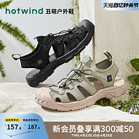 hotwind 热风 男鞋夏季新款男士时尚休闲凉鞋百搭潮流包头青年凉鞋男