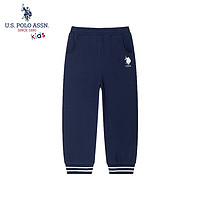  U.S. POLO ASSN./美国马球协会 炸街 儿童运动裤  藏青色 110cm