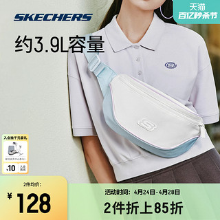 SKECHERS 斯凯奇 腰包情侣款斜挎包男女通用2024年春季时尚单肩包