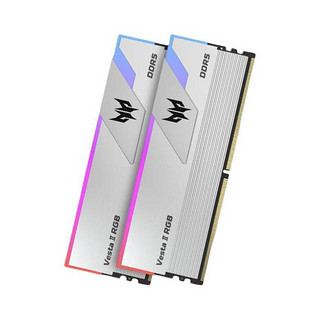 Vesta II 炫光星舰系列 DDR5 6800MHz 台式机内存 灯条 银色 32GB 16GBx2 C34