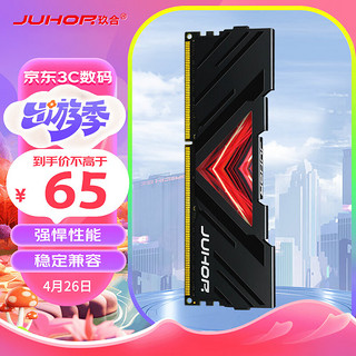 JUHOR 玖合 8GB DDR3 1600 台式机内存条 忆界系列黑甲