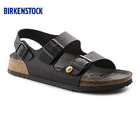 BIRKENSTOCK勃肯双扣凉鞋男女款人造革软木拖鞋Milano ESD系列 黑色常规版0634790 39