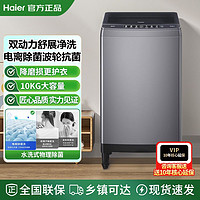 百亿补贴：Haier 海尔 洗衣机10公斤家用全自动波轮双动力直驱直喷节能省电