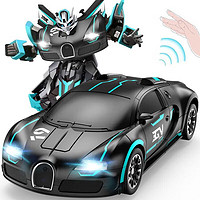 百亿补贴：JJR/C 遥控汽车变形车机器人男孩儿童玩具车遥控车赛车生日礼物