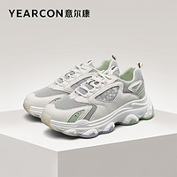 YEARCON 意尔康 女鞋春秋季松糕厚底老爹鞋休闲单鞋女士百搭显脚小