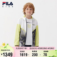 FILA 斐乐 童装年春季款男生梭织外套套装时尚休闲潮童2件套-140