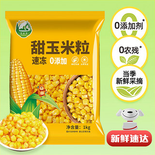 范米多 水果甜玉米粒 水果沙拉  玉米汁 半加工蔬菜 1kg/袋 代餐轻食