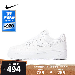 NIKE 耐克 女子AIR FORCE 1耐磨户外百搭休闲板鞋复刻鞋 CJ1650-100 37.5