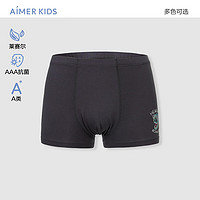 爱慕儿童（AIMER KIDS）天使少年裤天丝棉柔软高弹少男内裤发育期男大童立裆中腰平角裤 霓虹恐龙AK223F052 165