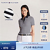 TOMMY HILFIGER 24春夏女简约通勤微弹短袖POLO衫38832 黑白条纹03N M （：105-115斤）