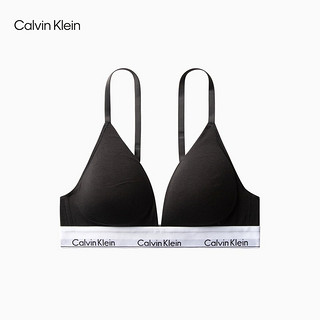 卡尔文·克莱恩 Calvin Klein 内衣女可拆垫无钢圈三角杯文胸QF5650 001-太空黑 S 70A-75A