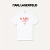 Karl Lagerfeld卡尔拉格斐2024夏季KARL印花短袖T恤老佛爷 本白 50