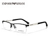 EMPORIO ARMANI 眼镜框男士半框商务休闲轻Armani光学眼镜架AX1038 0EA1041-3175磨砂黑