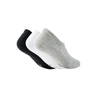 PUMA 彪马 官方 新款运动休闲袜子船袜（三对装）FOOTIE 3P APAC 907701 白色-黑色-03 39/42