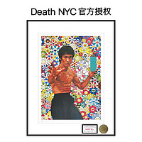 三为 SUNWAYART）Death NYC亲签限量版画李小龙装饰画功夫电影客厅装饰画45x32cm  铝合金(黑)