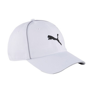 PUMA 彪马 官方 运动休闲刺绣棒球帽 ESS CAP IV 024814 白-灰色-02 ADULT