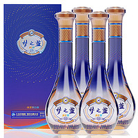 百亿补贴：YANGHE 洋河 梦之蓝 乐享版 52度 500ml*4瓶整箱装 绵柔浓香型白酒 M1升级版