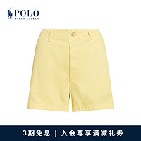 Polo Ralph Lauren 拉夫劳伦 女装 24年夏斜纹棉布卡其短裤RL25515 700-黄色 0