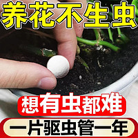 园艺防虫片驱虫除蚜虫蓟马白粉虱生物糖化硼肥片盆栽果花卉防烂根