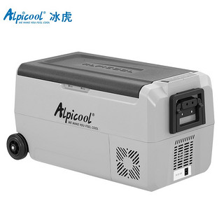 Alpicool 冰虎 车载冰箱 双温双控车用家用冻冷藏12V24V220V大容量冰箱货车冰箱 T36 车家两用 双温分区 32L APP控温+分区双温控+德技压缩机