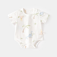 瑄妮薇 婴儿夏款包屁衣超薄款宝宝三角爬服
