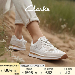 Clarks 其乐 女士低帮休闲鞋 2616776 复古橘色 40