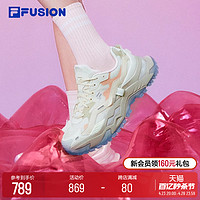 FILA 斐乐 FUSION斐乐女鞋老爹鞋2024夏季新款硬糖鞋跑步鞋休闲鞋厚底