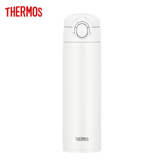 THERMOS 膳魔师 日本THERMOS膳魔师保温杯不锈钢车载便携直饮杯子男女水杯JOK-500 WH洗碗机可用