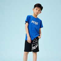 PEAK 匹克 中大童男童t恤短袖儿童半袖上衣小孩夏装纯棉体恤