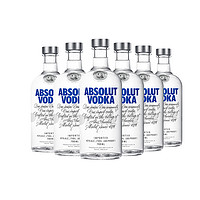 ABSOLUT VODKA 绝对伏特加 伏特加 原味 40%vol 1L*6瓶