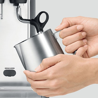 铂富（Breville） BES878 半自动意式咖啡机 家用  多功能咖啡机 海盐白