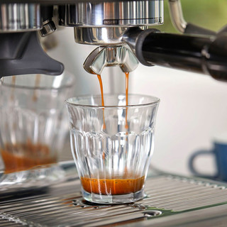 铂富（Breville） BES878 半自动意式咖啡机 家用  多功能咖啡机 海盐白
