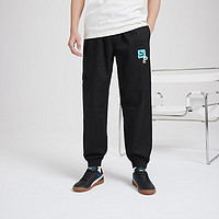 PUMA 彪马 官方 男子休闲纯棉收口长裤 PANTS 536090 黑色-01 S(170/70A)