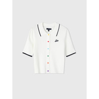 Gap 盖璞 女春夏翻领针织短袖 873677 米白色 S