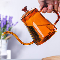 莱珍斯 咖啡手冲壶高硼硅耐热玻璃挂耳咖啡壶家用细嘴壶简约分享壶热水壶