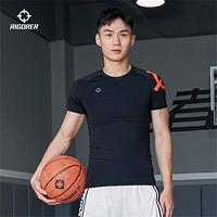 准者 男女短袖压缩衣夏季薄款紧身运动篮球训练投篮跑步透气健身上衣