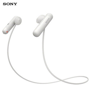 百亿补贴：SONY 索尼 WI-SP500蓝牙耳机入耳式耳麦挂脖式无线运动蓝牙耳机 白色