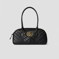 GUCCI 古驰 GG Marmont系列 女士手提包 795218AABZB 黑色 中号