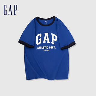 Gap 男女夏季纯棉短袖T恤 885846 蓝色 S
