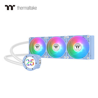 Thermaltake 曜越 TH360 V2 Ultra ARGB Sync主板连动版一体式水冷散热器  绣球花蓝