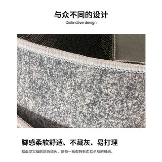 布迪思 BUDISI 地毯客厅卧室ins风北欧沙发简约床边毯满铺房间轻奢茶几可 北欧48 80*160CM