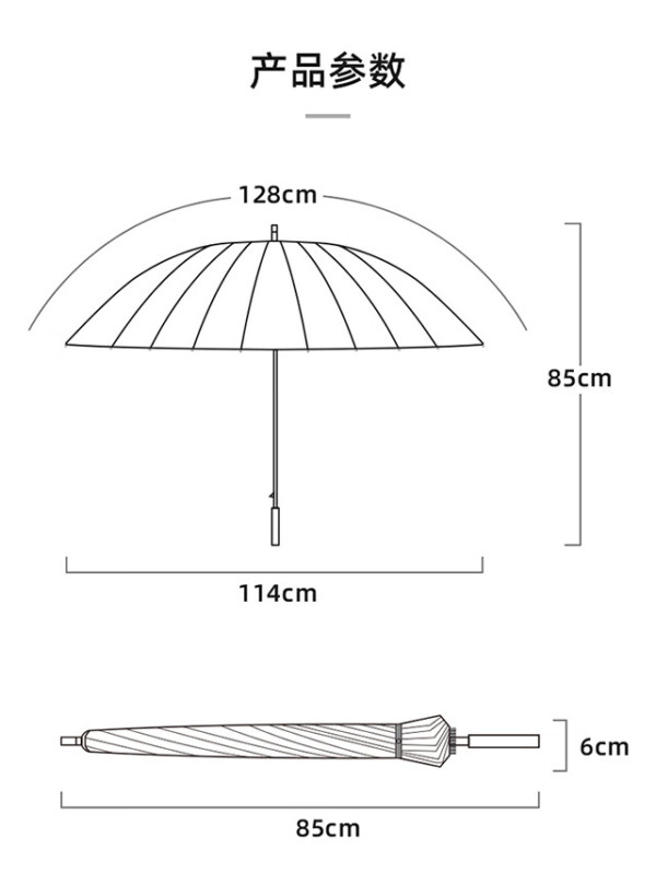 移动端京东百亿补贴cmon防风雨伞长柄伞24骨
