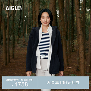 AIGLE 艾高 秋冬款POLARTEC户外保暖耐磨锁温全拉链抓绒衣外套女