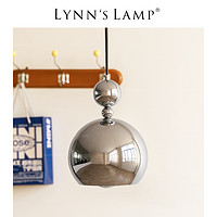 立意 Lynn's立意 包豪斯银色床头吊灯 简约现代卧室单头玄关阳台灯具