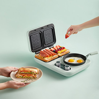 Bear 小熊 多士炉三明治早餐机家用全自动吐司多功能四合一体烤面包神器