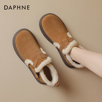 DAPHNE 达芙妮 厚底保暖雪地靴女冬季加绒加厚女鞋东北棉鞋女冬鞋
