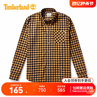 Timberland 户外运动男装休闲透气格纹修身长袖衬衫A2EDX